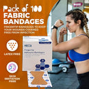 FABRIC ADHESIVE BANDAGE, KNUCKLE, 1½" X 3", 100/BX, SOLD AS BOX AMD-MEDICOM 10000212