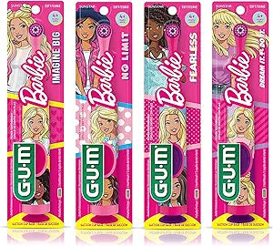 Sunstar Youth/Child Toothbrush Toothbrush Power Gum Barbie4/Pk 3Pks/Dz -2273RQ