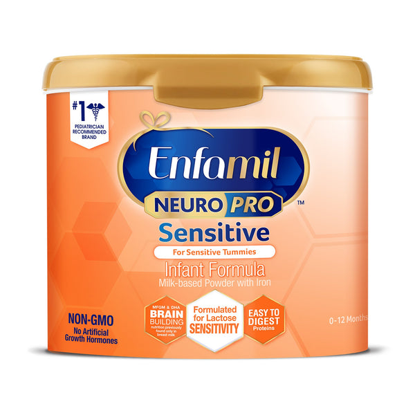 ENFAMIL NEUROPRO™ SENSITIVE INFANT FORMULA, 19.5-OUNCE CANISTER, SOLD AS 4/CASE MEAD 197801