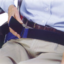 SKIL-CARE™ WHEELCHAIR SAFETY BELT, 2 X 42 IN., BLACK / BLUE, SOLD AS 1/EACH SKIL-CARE 701010