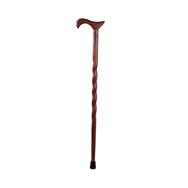 BRAZOS™ TWISTED OAK CANE WITH T-HANDLE, 34-INCH HEIGHT, RED, SOLD AS 1/EACH MABIS 502-3000-0051