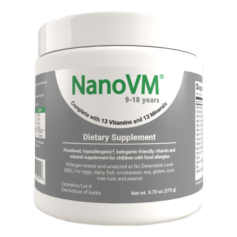 NANOVM® 9 – 18 YEARS DIETARY SUPPLEMENT, 275-GRAM JAR, SOLD AS 1/EACH SOLACE 1918
