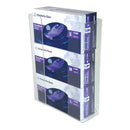 HOLDER, GLOVE BOX TRIPLE ACRYLIC CLR 11"X14.5"X3.5" (5EA/CS), 1/EA