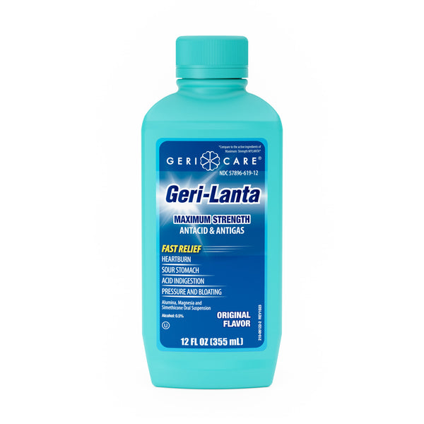 GERI-CARE® MAXIMUM STRENGTH ANTACID ORAL SUSPENSION, 12-OUNCE BOTTLE, SOLD AS 12/CASE GERI-CARE XMYL-12-GCP