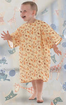 GOWN, ALL STAR FLAME OUT CHLDYLW SM FSHNSL, 1/EA