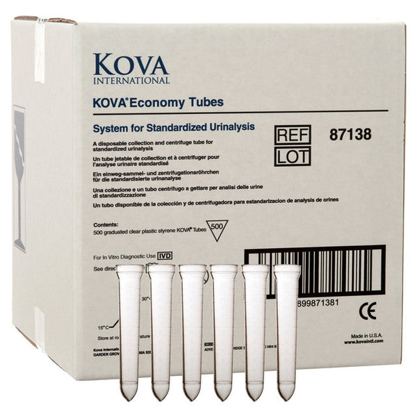 Alltrista Plastics Kova Tubes And Caps Tube Break Resistant W/Grads500/Pk -87137