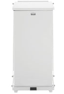 CAN, TRASH RUBBERMAID STEP-ONDEFENDER WHT 24GL W/PLAS LINER, 1/EA