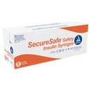 Metier Medical Safe-T-Sheath Safety Insulin Syringe Safety Insulin Syringe, Safe-T-Sheath, Twist Lock, 0.5 Ml, 31G X 5/16", 800/Cs -SSISTL 005310516
