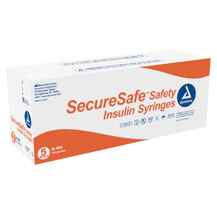 Metier Medical Safe-T-Sheath Safety Insulin Syringe Safety Insulin Syringe, Safe-T-Sheath, Twist Lock, 0.5 Ml, 31G X 5/16", 800/Cs -SSISTL 005310516