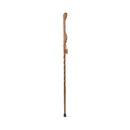 BRAZOS™ TWISTED OAK HITCHHIKER HANDCRAFTED WALKING STICK, 55-INCH HEIGHT, BROWN, SOLD AS 1/EACH MABIS 602-3000-1108