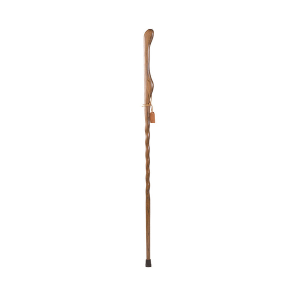 BRAZOS™ TWISTED OAK HITCHHIKER HANDCRAFTED WALKING STICK, 55-INCH HEIGHT, BROWN, SOLD AS 1/EACH MABIS 602-3000-1108