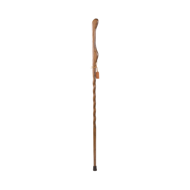 BRAZOS™ TWISTED OAK HITCHHIKER HANDCRAFTED WALKING STICK, 55-INCH HEIGHT, BROWN, SOLD AS 1/EACH MABIS 602-3000-1108