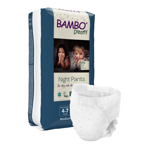 BAMBO NATURE DREAMY NIGHT PANTS, MEDIUM, SOLD AS 10/PACK ABENA 1000024824
