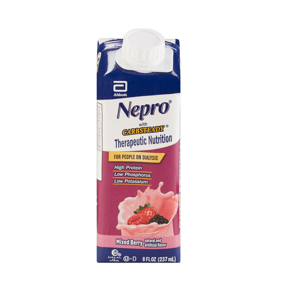 NEPRO® WITH CARBSTEADY® MIXED BERRY THERAPEUTIC NUTRITION FOR THOSE ON DIALYSIS, SOLD AS 24/CASE ABBOTT 64796
