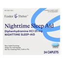 FOSTER & THRIVE™ NIGHTTIME SLEEP-AID DIPHENHYDRAMINE HCL 25 MG CAPLETS, SOLD AS 1/BOX MCKESSON 70677112801