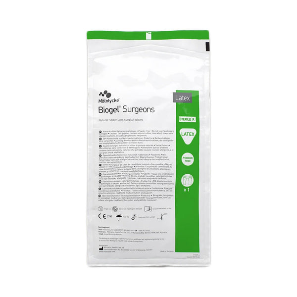 BIOGEL® SURGEONS LATEX SURGICAL GLOVE, SIZE 9, STRAW COLOR, SOLD AS 160/CASE MOLNLYCKE 30490