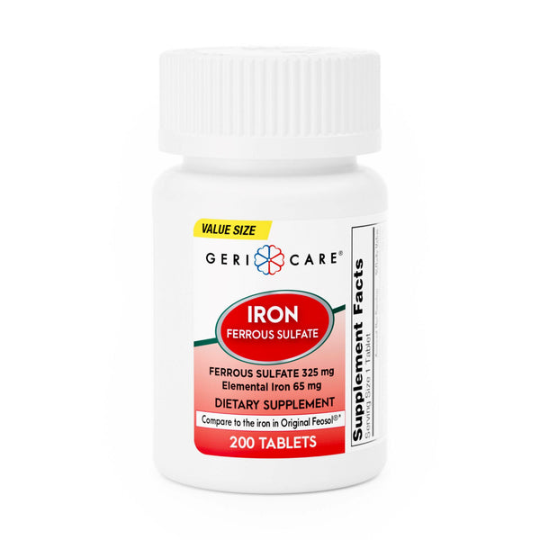 GERI-CARE® IRON MINERAL SUPPLEMENT, SOLD AS 12/CASE GERI-CARE 703-20-GCP