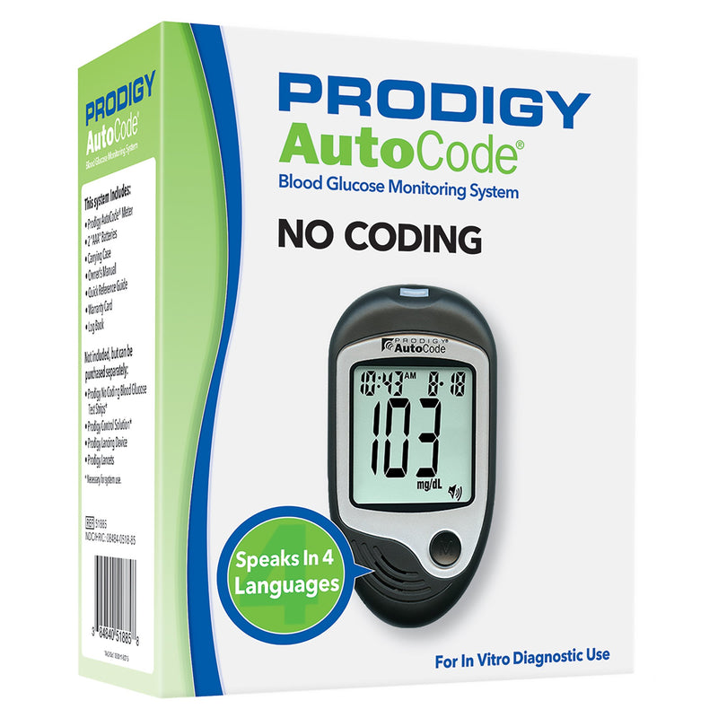 PRODIGY AUTOCODE® BLOOD GLUCOSE MONITORY SYSTEM, SOLD AS 1/EACH PRODIGY 51885
