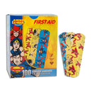 AMERICAN® WHITE CROSS STAT STRIP® KID DESIGN JUSTICE LEAGUE ADHESIVE STRIPS, SOLD AS 1/BOX DUKAL 10790