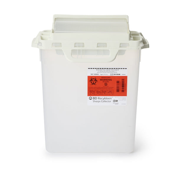 RECYCLEEN™ MULTI-PURPOSE SHARPS CONTAINER, 15-3/4 X 13-1/2 X 6 INCH, 3 GALLON, SOLD AS 1/EACH BD 305053