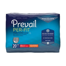 PREVAIL® PER-FIT® MEN ADULT MODERATE ABSORBENT UNDERWEAR, MEDIUM, WHITE, SOLD AS 20/BAG FIRST PFM-512