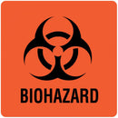 UAL™ BIOHAZARD PRE-PRINTED LABEL, 3 X 3 INCH, SOLD AS 1/PACK UNITED ULBH050