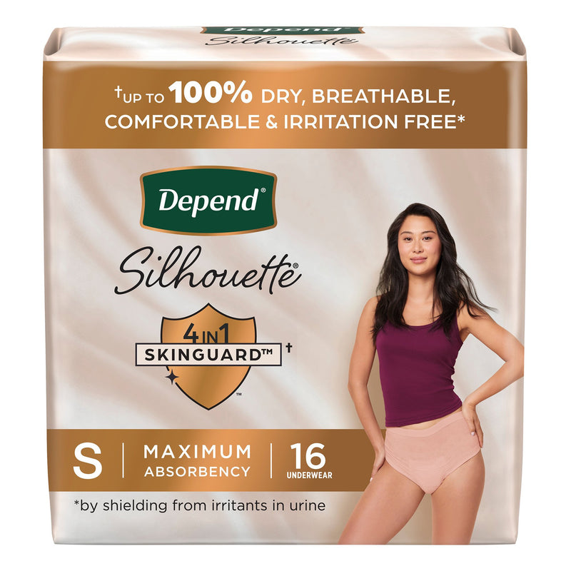 DEPEND® SILHOUETTE® MAXIMUM ABSORBENCY UNDERWEAR, SMALL, SOLD AS 32/CASE KIMBERLY 55412