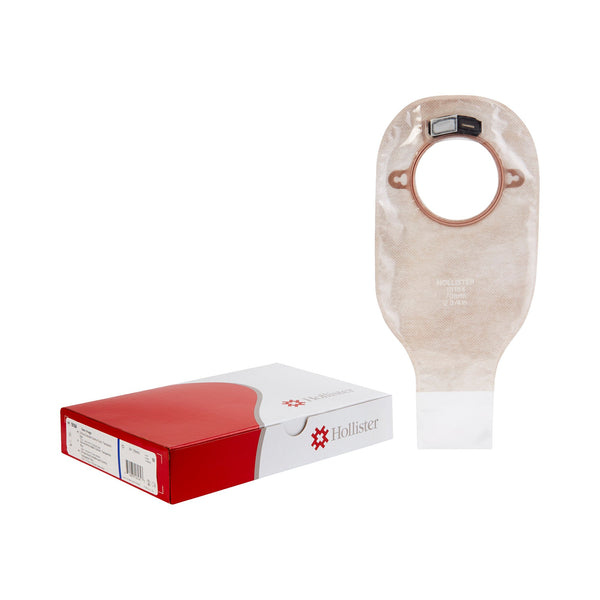 NEW IMAGE™ 18164 TWO-PIECE TRANSPARENT OSTOMY POUCH, PRE-CUT FOR 70 MM, BLUE, SOLD AS 10/BOX HOLLISTER 18164