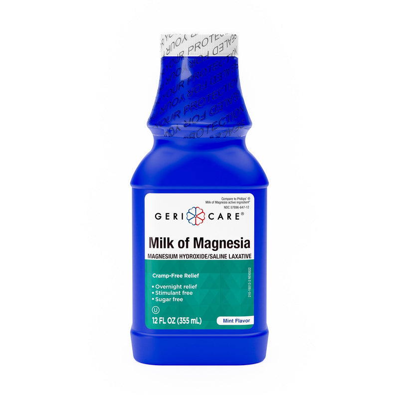 GERI-CARE® MAGNESIUM HYDROXIDE LAXATIVE, 12-OUNCE BOTTLE, SOLD AS 12/CASE GERI-CARE QMOM-MNT-12-GCP