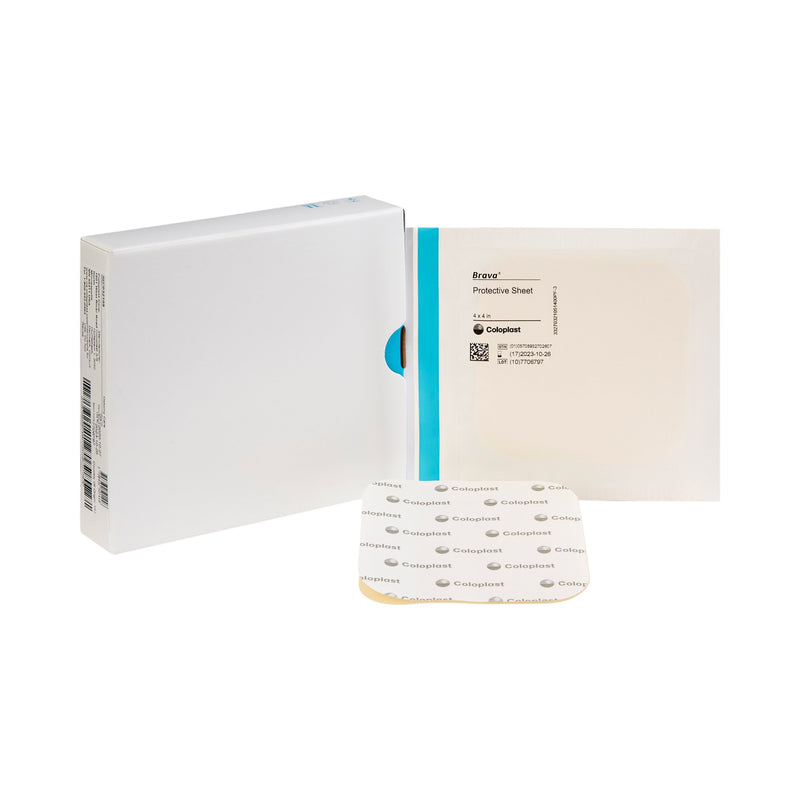 BRAVA® STOMA SKIN PROTECTIVE SHEET, 4 X 4 INCH, SOLD AS 10/BOX COLOPLAST 32105