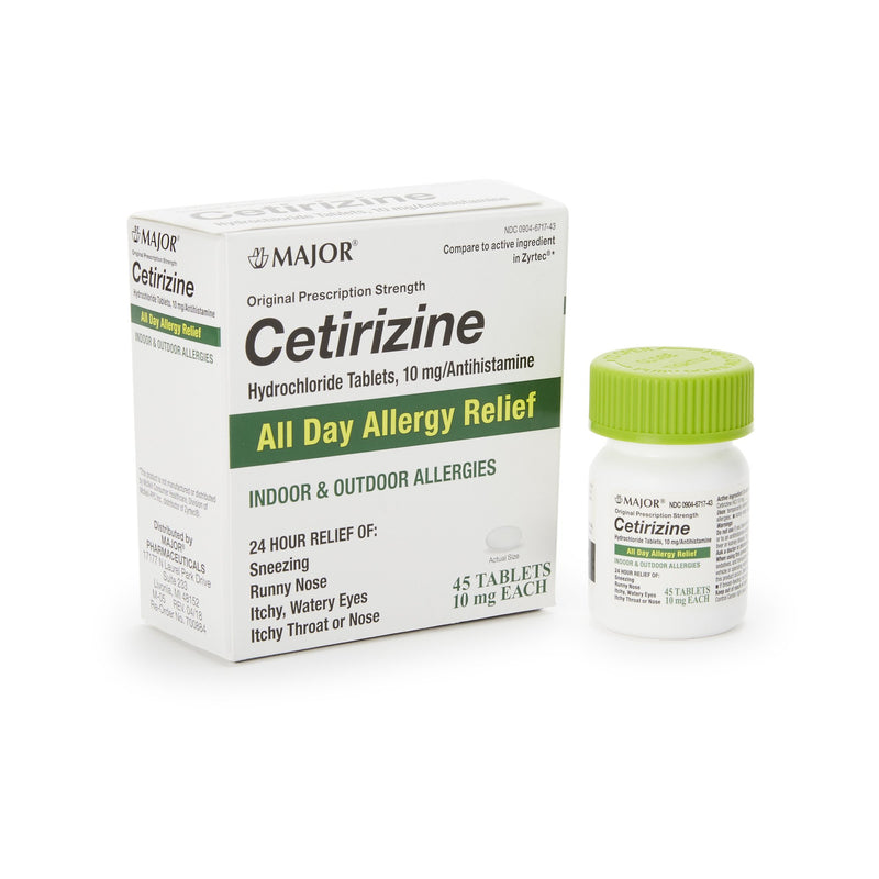 MAJOR® CETIRIZINE ANTIHISTAMINE, SOLD AS 1/BOTTLE MAJOR 00904671743