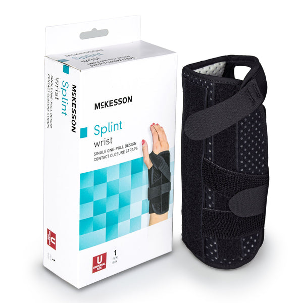MCKESSON LEFT WRIST SPLINT WITH SINGLE ONE-PULL DESIGN, ONE SIZE FITS MOST, SOLD AS 1/EACH MCKESSON 155-81-87470