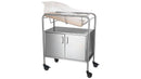 BASSINET, STAINLESS STEEL, CLOSED CABINET 17", SOLD AS EACH NOVUM 10000645