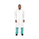COAT, LAB KNIT WHT XLG (10/PK10PK/CS), 100/CS
