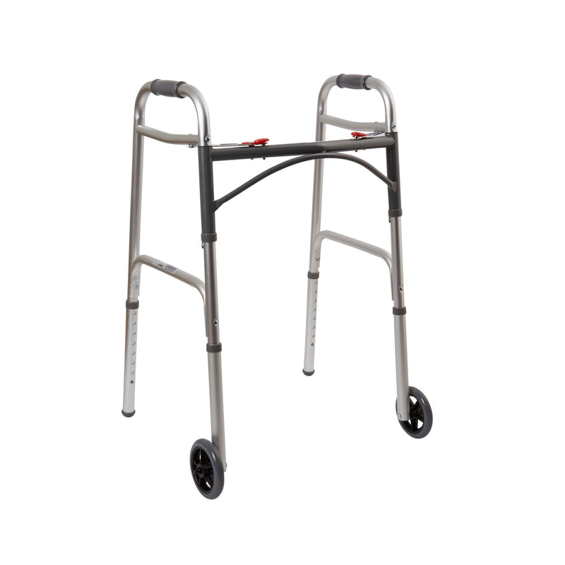 MCKESSON FOLDING WALKER, ADJUSTABLE HEIGHT, SOLD AS 4/CASE MCKESSON 146-10210-4