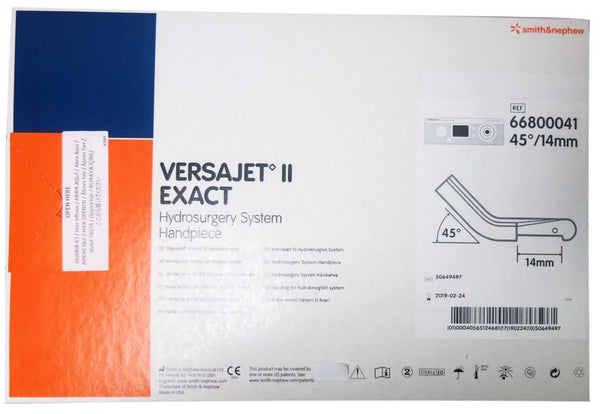 Smith & Nephew Versajet Ii Hydrosurgery System Handpiece Hydrosurgery 14Mm45 Deg 5/Cs -66800041