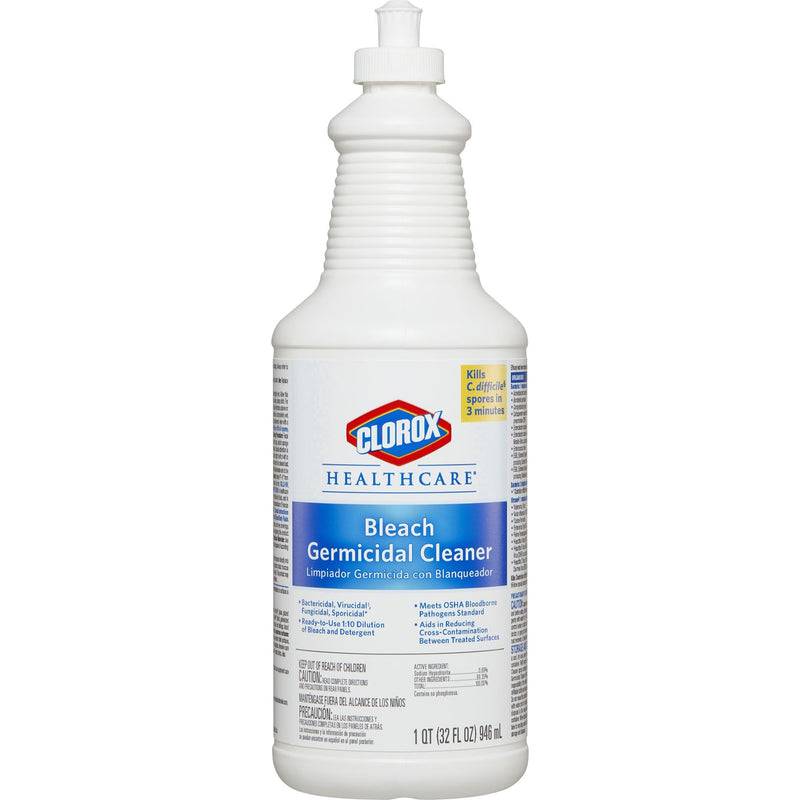 CLOROX HEALTHCARE® BLEACH GERMICIDAL CLEANER, 32-OUNCE BOTTLE, SOLD AS 1/EACH THE 68832