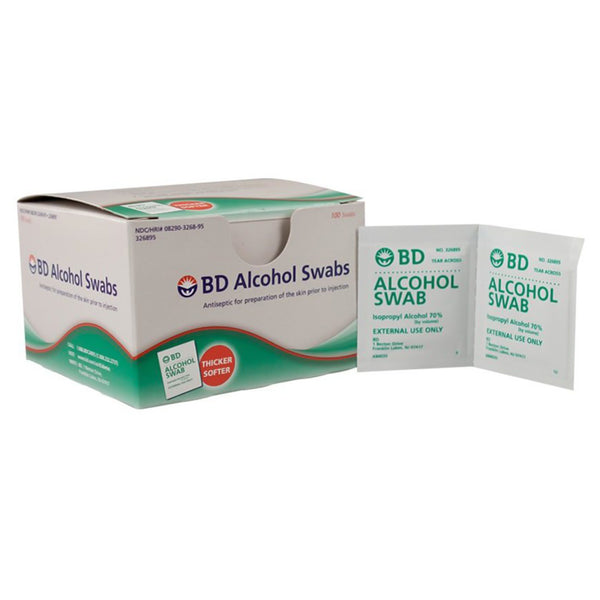 BD™ ALCOHOL PREP PADS, 3/4 X 1 INCH, SOLD AS 1200/CASE EMBECTA 326895
