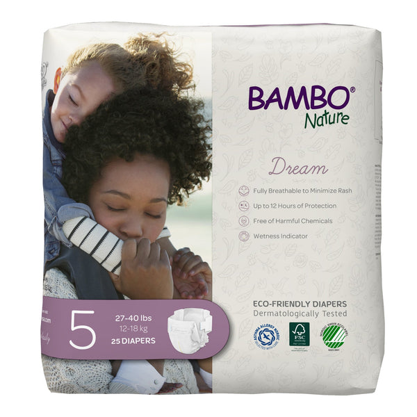 BAMBO® NATURE DIAPER, SIZE 5, SOLD AS 25/BAG ABENA 1000016927