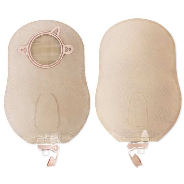 NEW IMAGE™ TWO-PIECE BEIGE UROSTOMY POUCH, 57 MM FLANGE, RED MATCH, SOLD AS 10/BOX HOLLISTER 18913