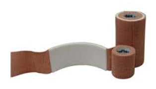 Andover Coflex Afd - Absorbent Foam Dressing & Cohesive Bandage Dressing Absorb Foam W/Sa Wrap2X2.5 Tan Lf 16Rl/Cs -9720TN