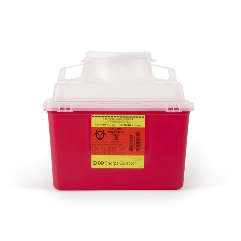 BD MULTI-PURPOSE SHARPS CONTAINER, 3.5 GALLON, 11.5 X 12.8 X 8.8 INCH, SOLD AS 1/EACH BD 305464