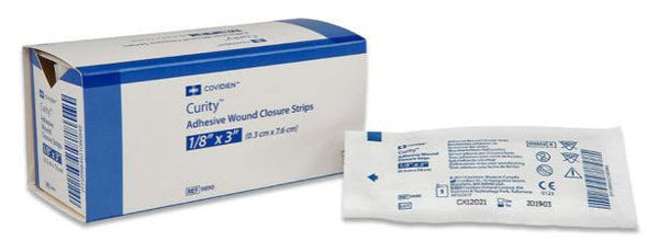 Cardinal Health Curity Adhesive Wound Closure Strips Strip Wound Closure Adh 1/4X33/Pk 50Pk/Bx 4Bx/Cs -9892