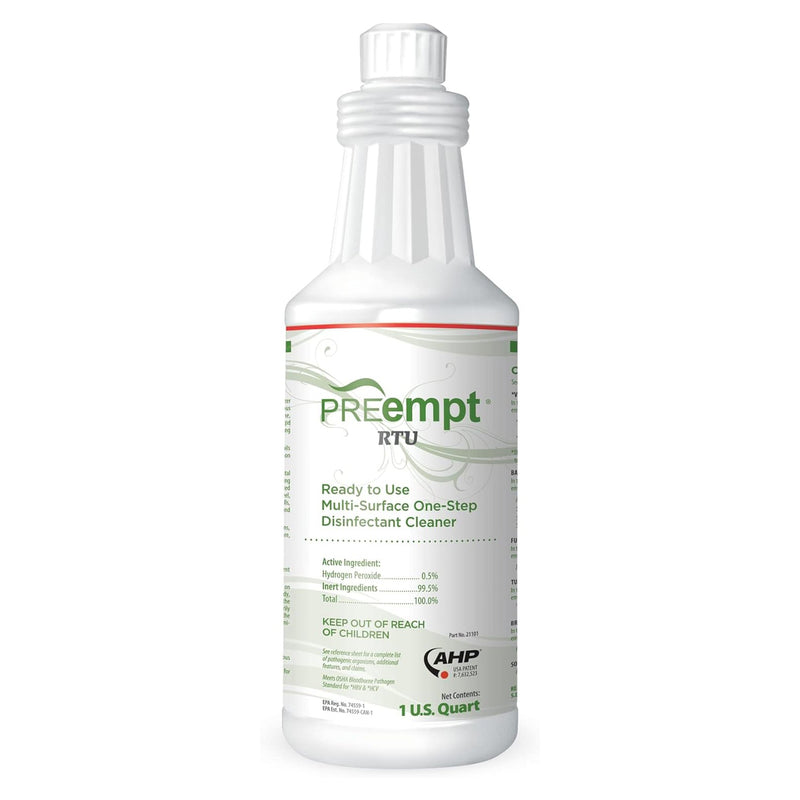 PREEMPT® RTU SURFACE DISINFECTANT CLEANER, 1 QUART BOTTLE, SOLD AS 1/EACH CONTEC 21101