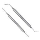 OSUNG Dental Periotome Set. Posterior Curved and Anterior Straight Working Ends - Osung USA
