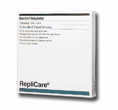 REPLICARE HYDROCOLLOID DRESSING, 6 X 6 INCH, SOLD AS 5/BOX SMITH 483200