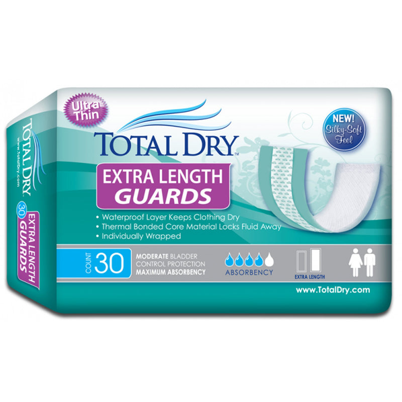 TOTALDRY™ MAXIMUM ABSORBENCY BLADDER CONTROL PAD, 12-INCH LENGTH, SOLD AS 30/BAG SECURE SP1570