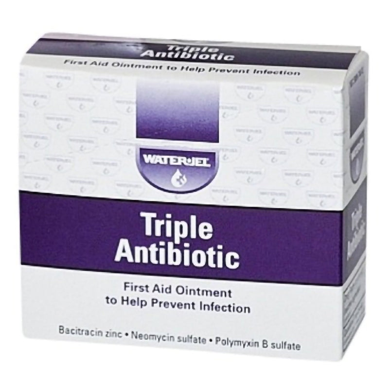 WATER JEL® BACITRACIN / NEOMYCIN / POLYMYXIN B FIRST AID ANTIBIOTIC, SOLD AS 25/BOX SAFEGUARD WJTA1800.00.000