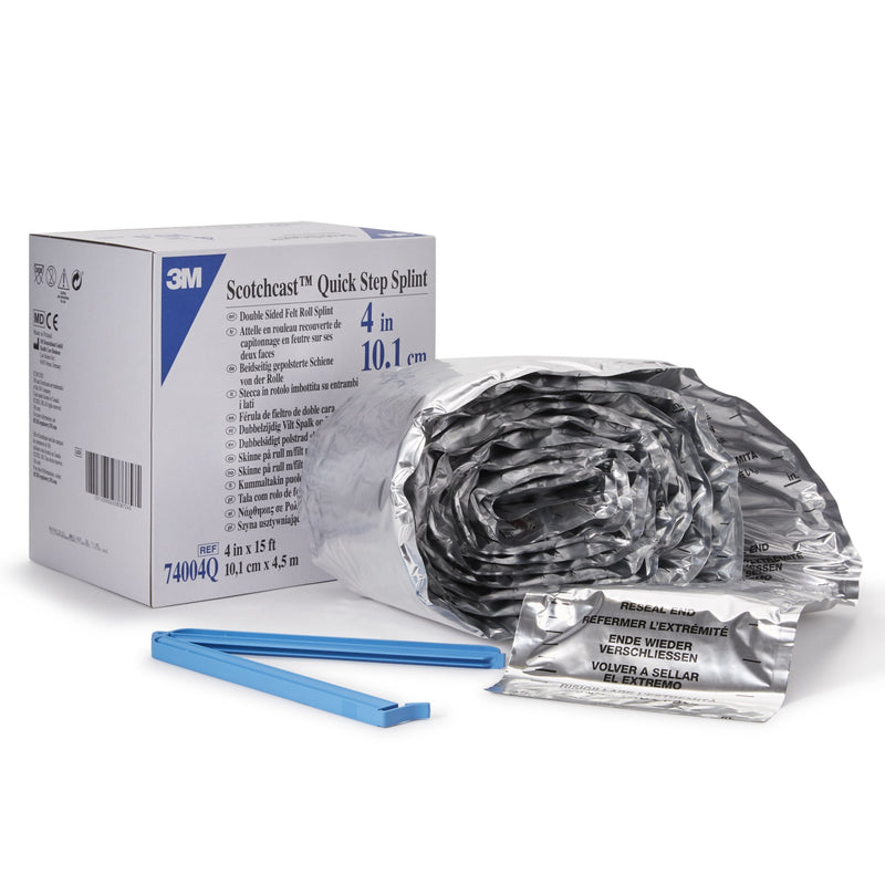 3M™ SCOTCHCAST™ QUICK STEP DOUBLE SIDED FELT SPLINT ROLL, 4 INCH X 15 FOOT, SOLD AS 2/CASE SOLVENTUM 74004Q