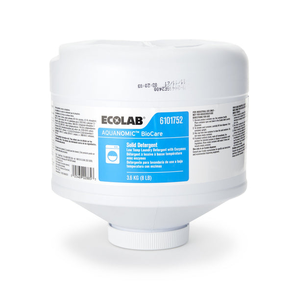 AQUANOMIC BIOCARE SOLID DETERGENT, 8 LBS., SOLD AS 4/CASE ECOLAB 6101752